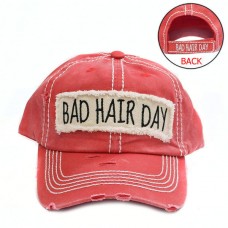 Bad Hair Day Red Western Gypsy Vintage Trendy Factory Distressed Cap  eb-93360224
